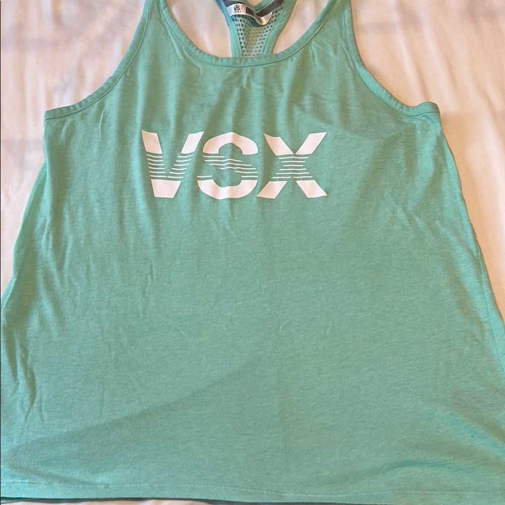 Women’s VSX Green Sleeveless Relaxed Tank Top Size Large